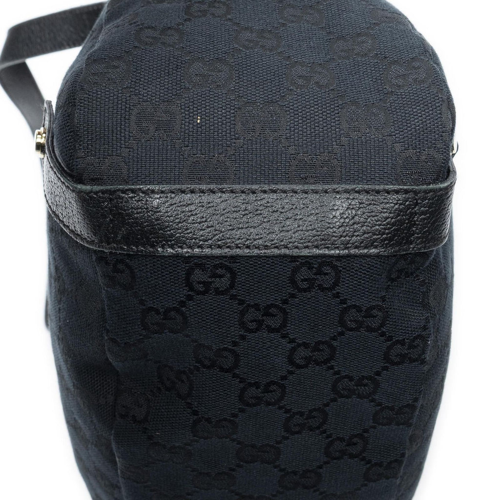 Gucci Abbey Hobo Diagonal Black GG Canvas — view 7