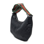 Gucci Half Moon Zip Messenger Black GG Canvas — view 2