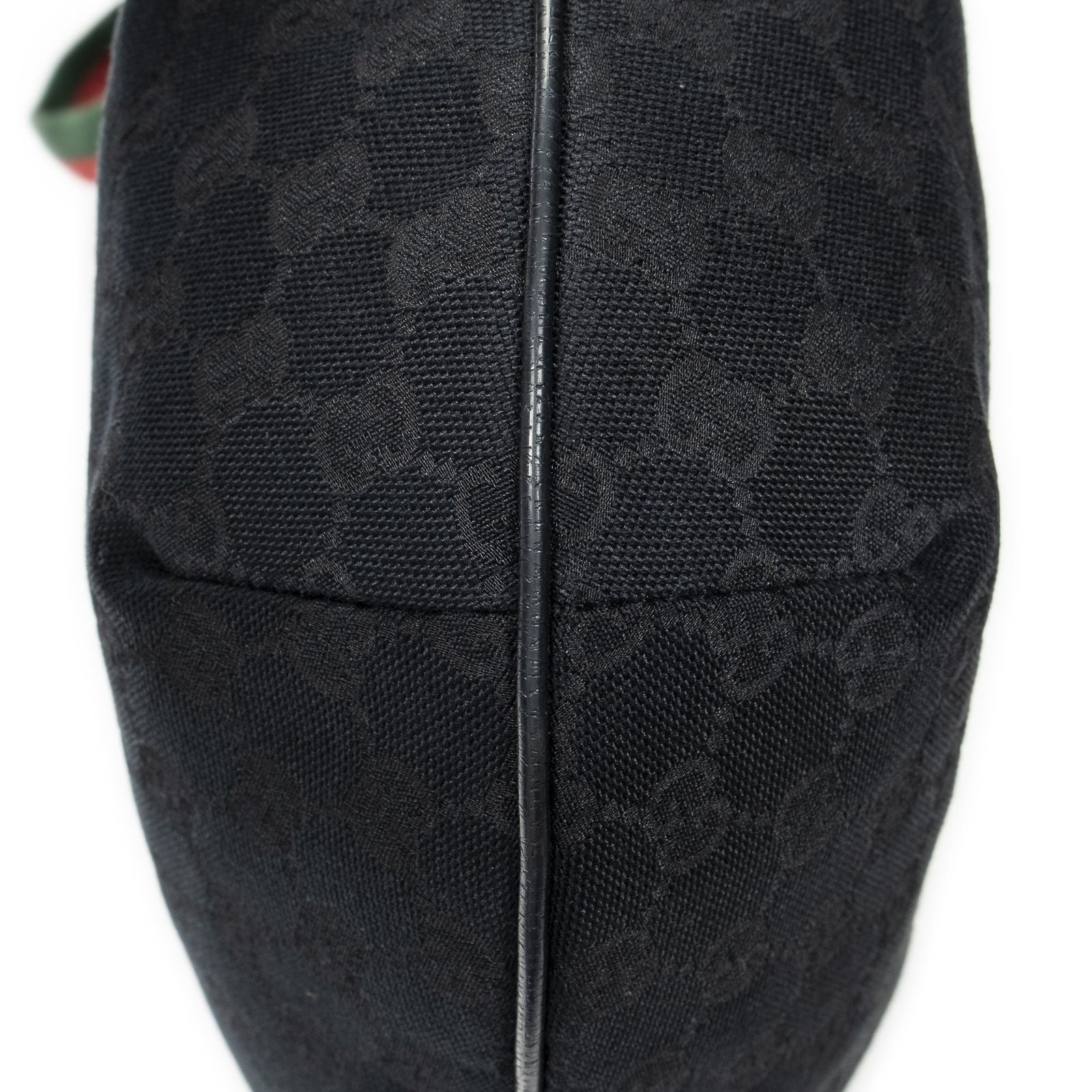 Gucci Half Moon Zip Messenger Black GG Canvas — view 7