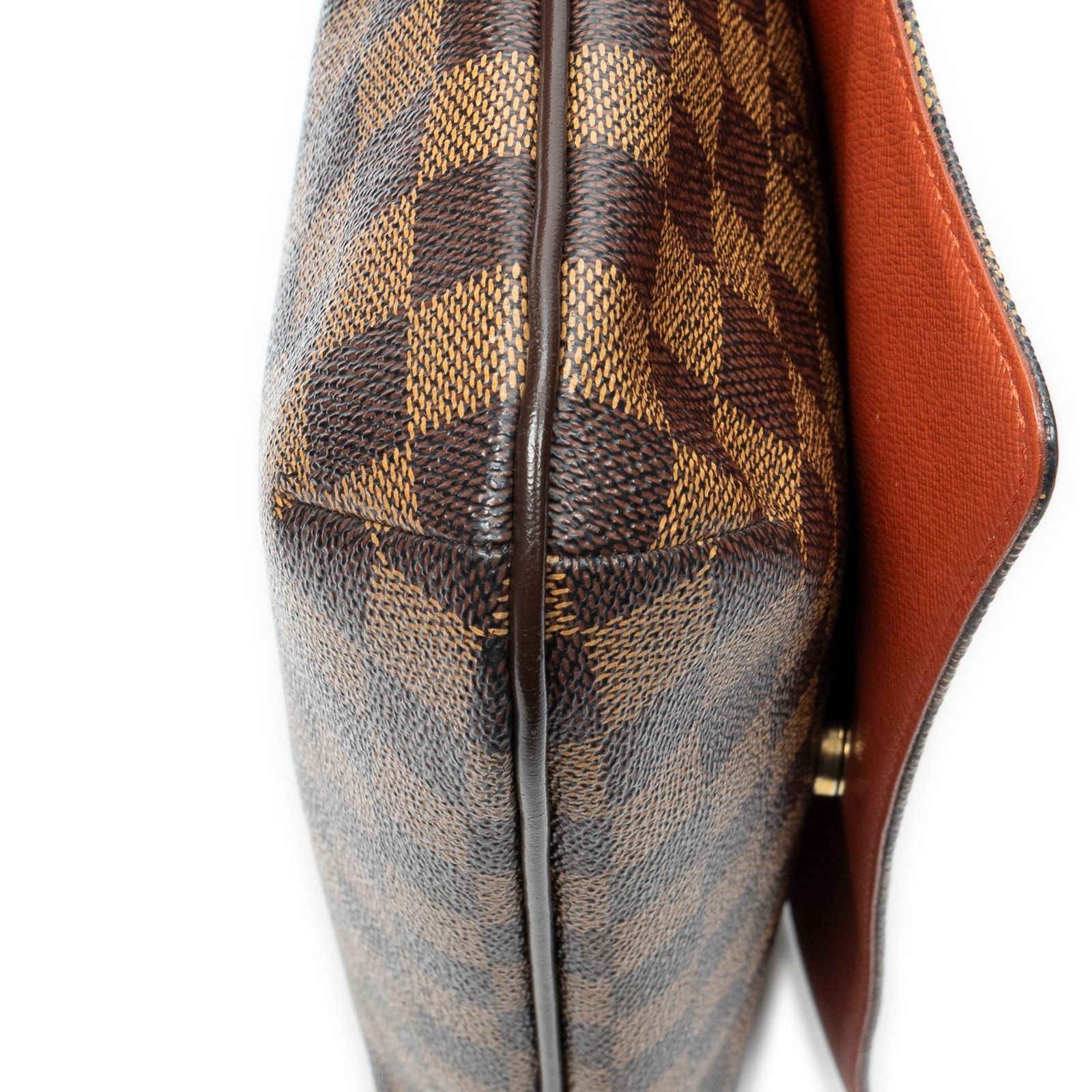 Louis Vuitton Musette Tan Long Strap Brown Damier Ebene Shoulder — view 8