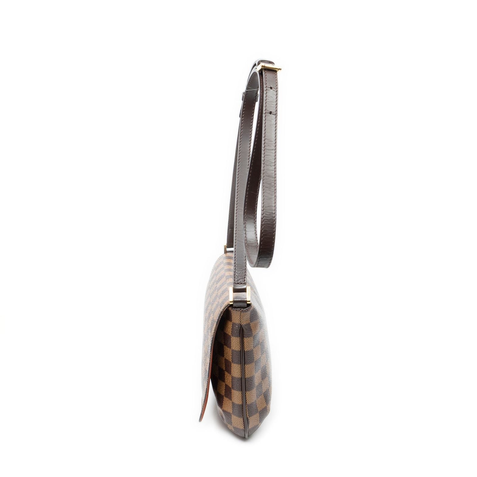 Louis Vuitton Musette Tan Long Strap Brown Damier Ebene Shoulder — view 3