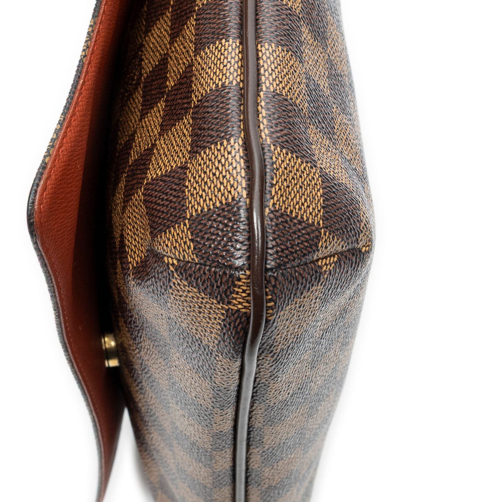 Louis Vuitton Musette Tan Long Strap Brown Damier Ebene Shoulder — view 7