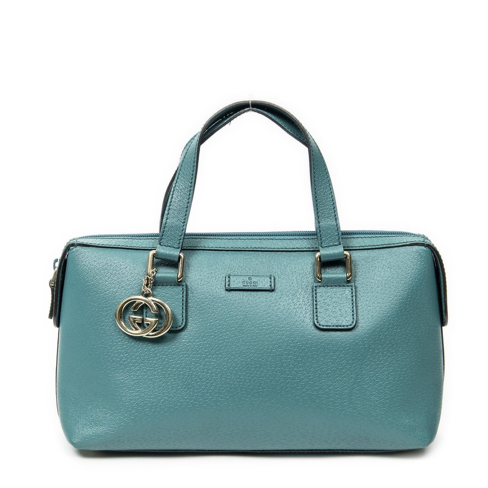 Gucci Top Handle Charm Boston Koizgrain Calf Leather