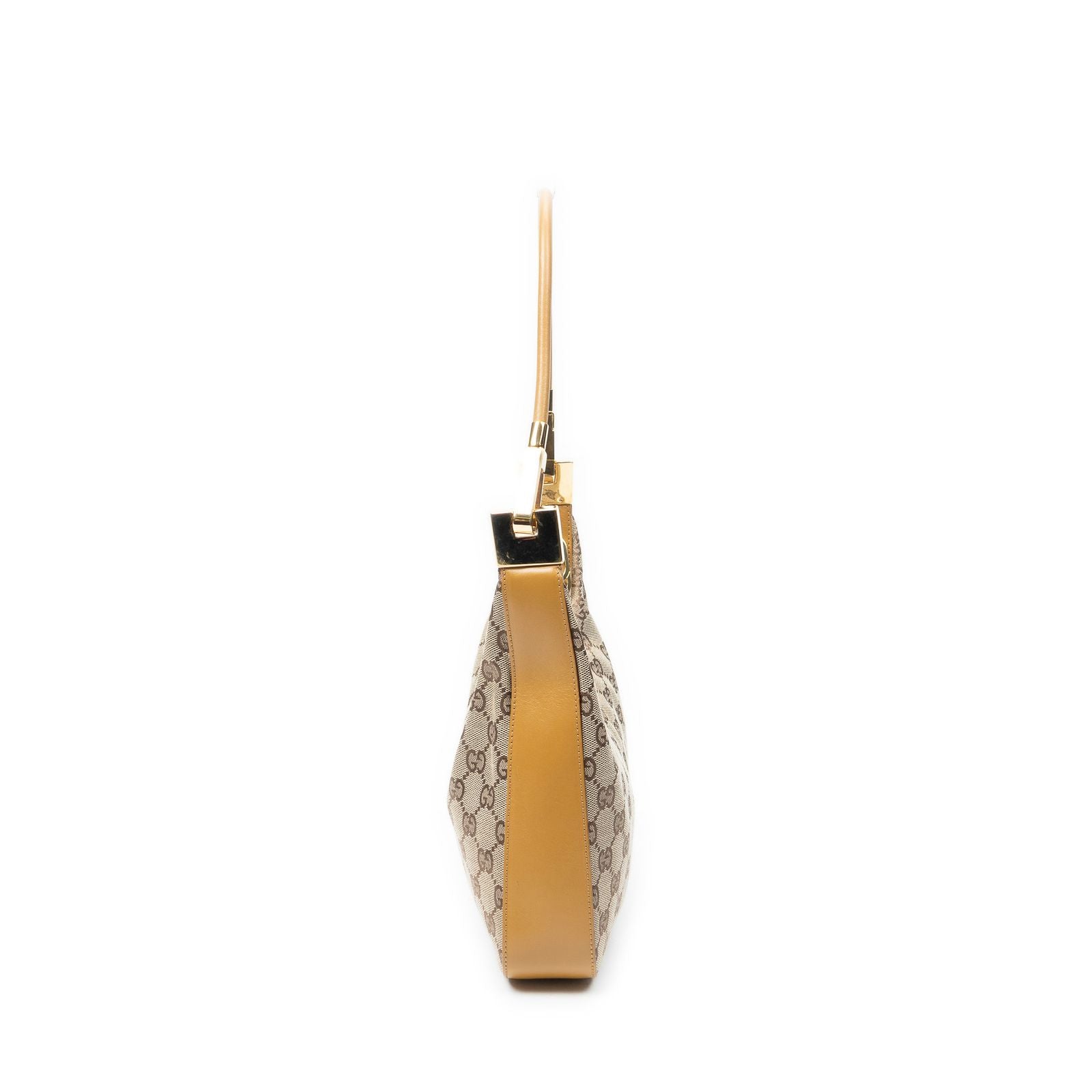 Gucci Shoulder Zip Beige Tan GG Canvas — view 3