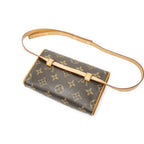 Louis Vuitton Pochette Florentine Brown Monogram Canvas Handbag — view 2