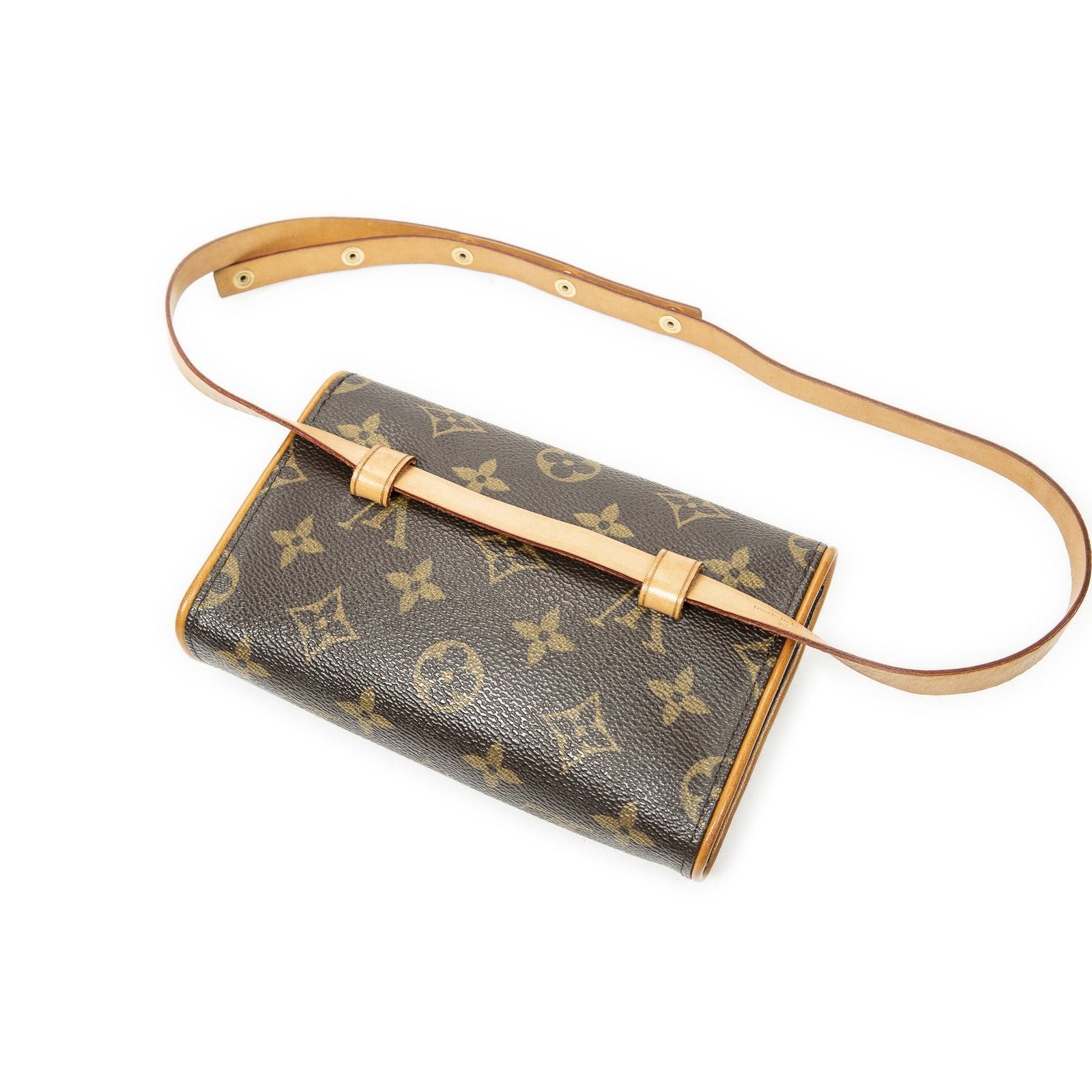 Louis Vuitton Pochette Florentine Brown Monogram Canvas Handbag — view 2