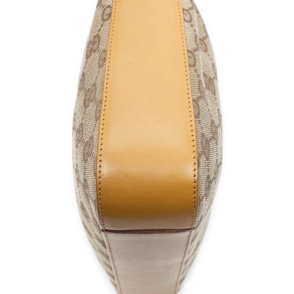 Gucci Shoulder Zip Beige Tan GG Canvas — view 8
