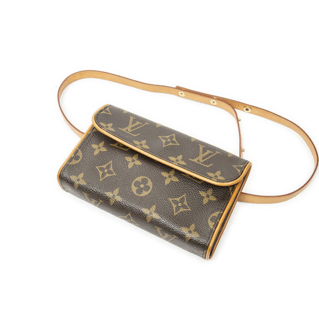 Louis Vuitton Pochette Florentine Brown Monogram Canvas Handbag