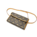 Louis Vuitton Pochette Florentine Brown Monogram Canvas Handbag