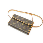 Louis Vuitton Pochette Florentine Brown Monogram Canvas Handbag