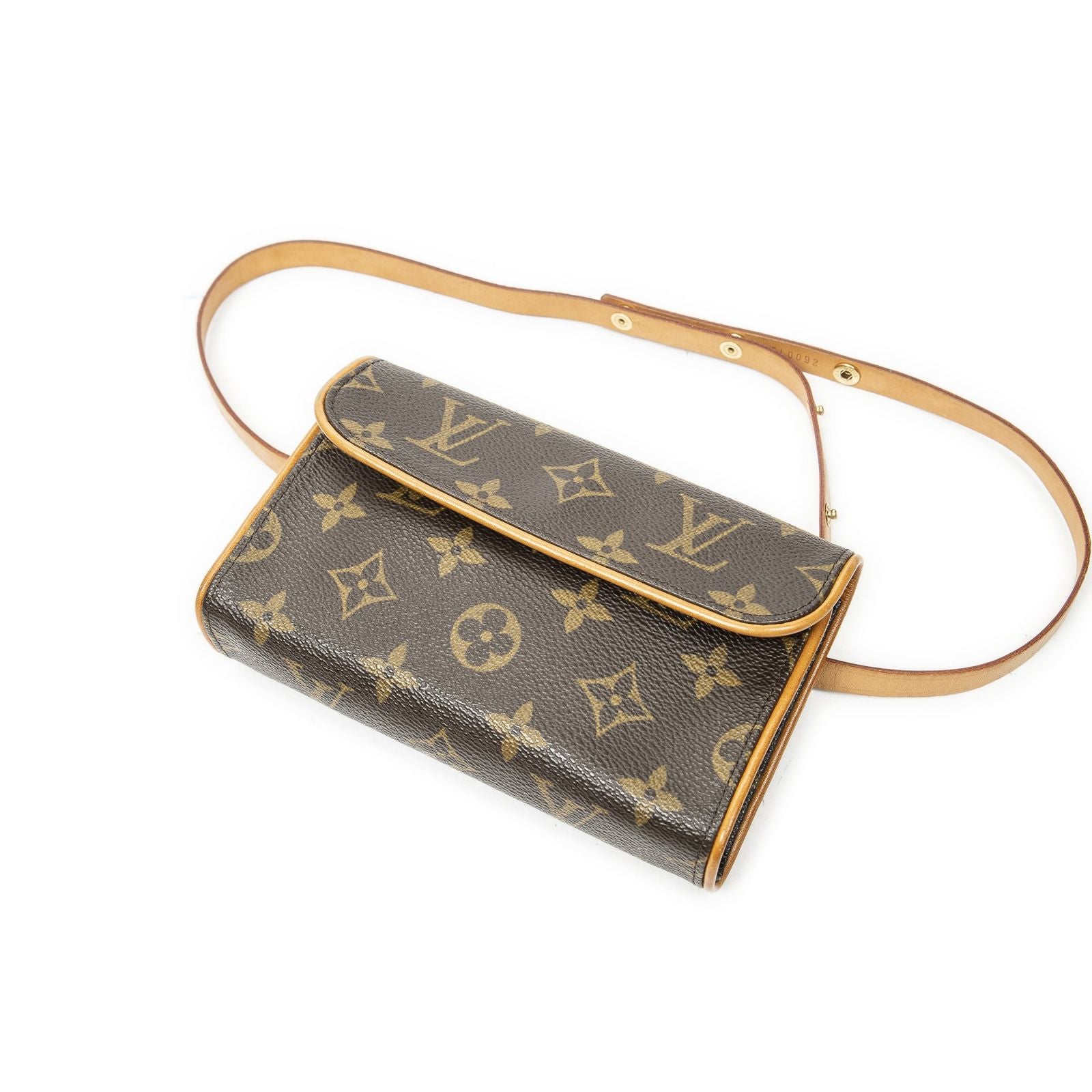 Louis Vuitton Pochette Florentine Brown Monogram Canvas Handbag