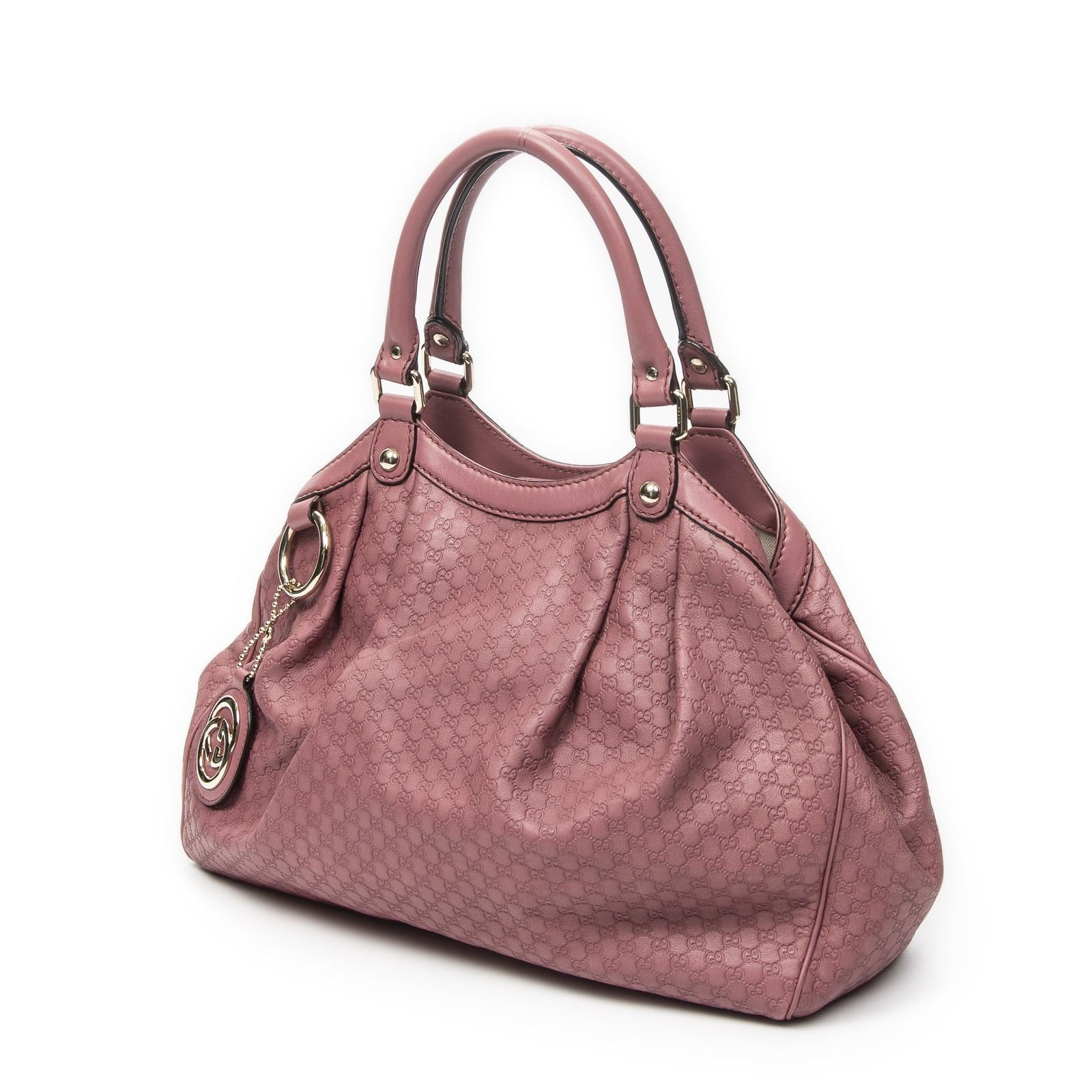 Gucci Mini Tote Pink Guccissima Leather — view 2