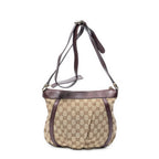 Gucci Abbey Shoulder Bag Beige Purple GG Canvas — view 5