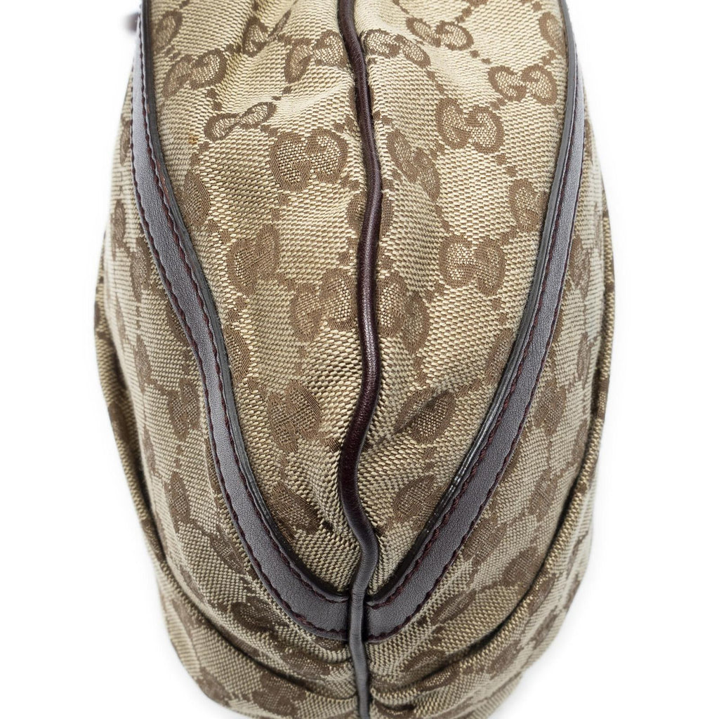 Gucci Abbey Shoulder Bag Beige Purple GG Canvas — view 7