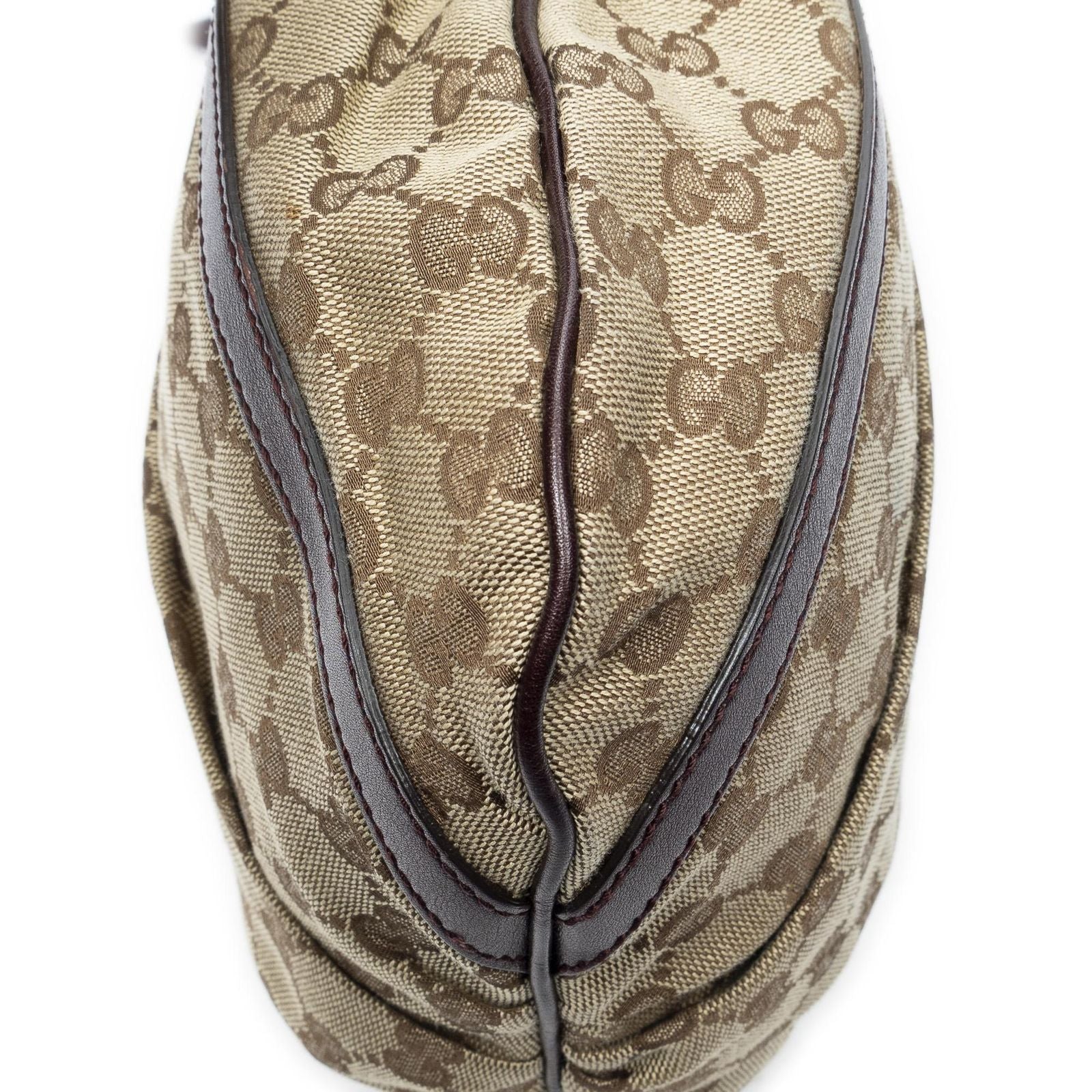 Gucci Abbey Shoulder Bag Beige Purple GG Canvas — view 7