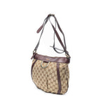 Gucci Abbey Shoulder Bag Beige Purple GG Canvas — view 2