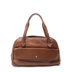 Loewe Heritage Flap Pocket Boston Brown Grain Calf Leather