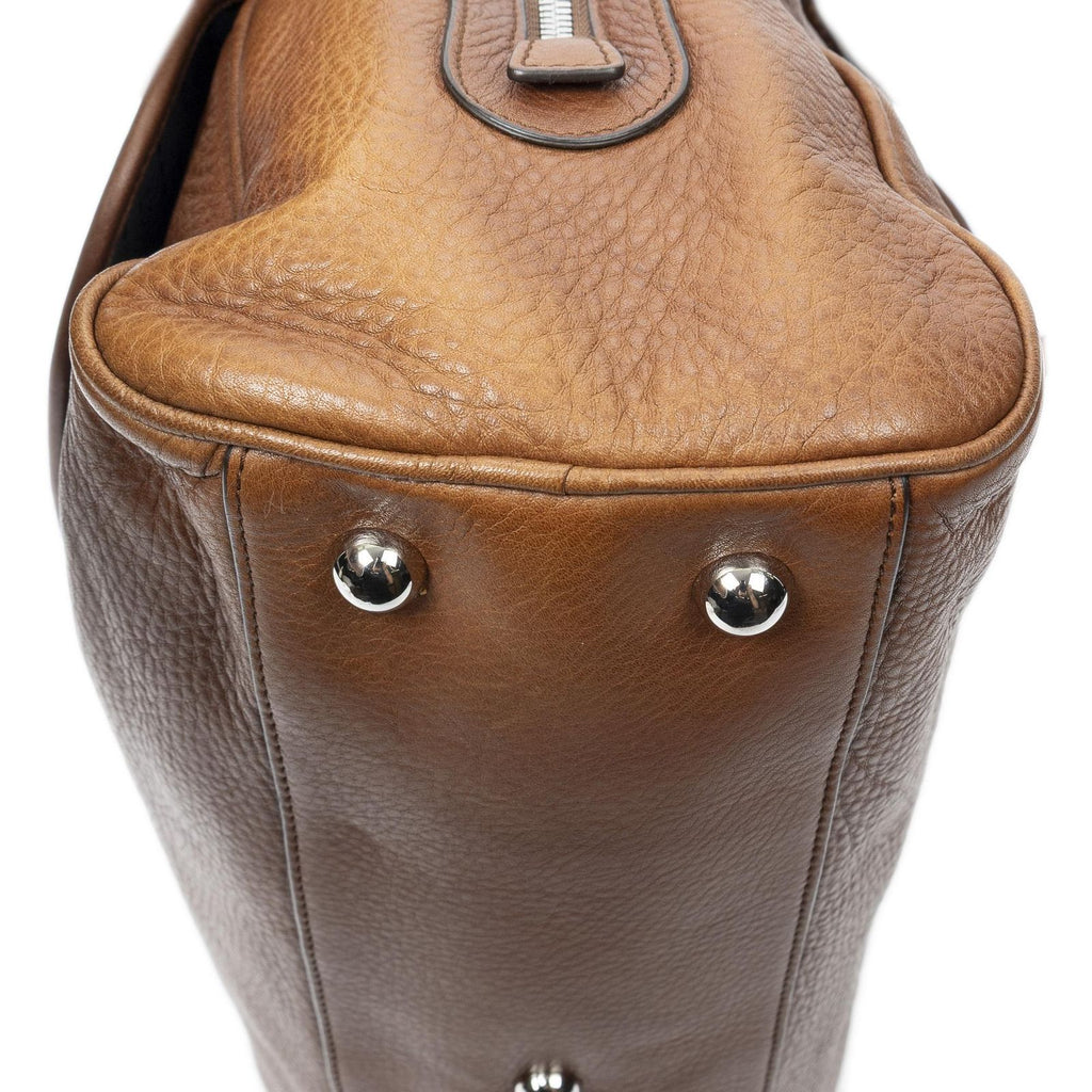 Loewe Heritage Flap Pocket Boston Brown Grain Calf Leather — view 7