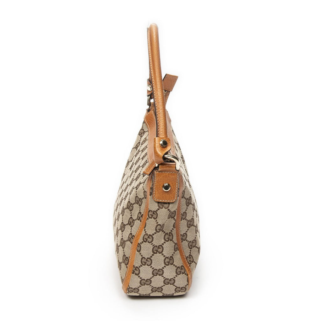 Gucci Abbey Top Handle Orange Beige GG Canvas — view 4