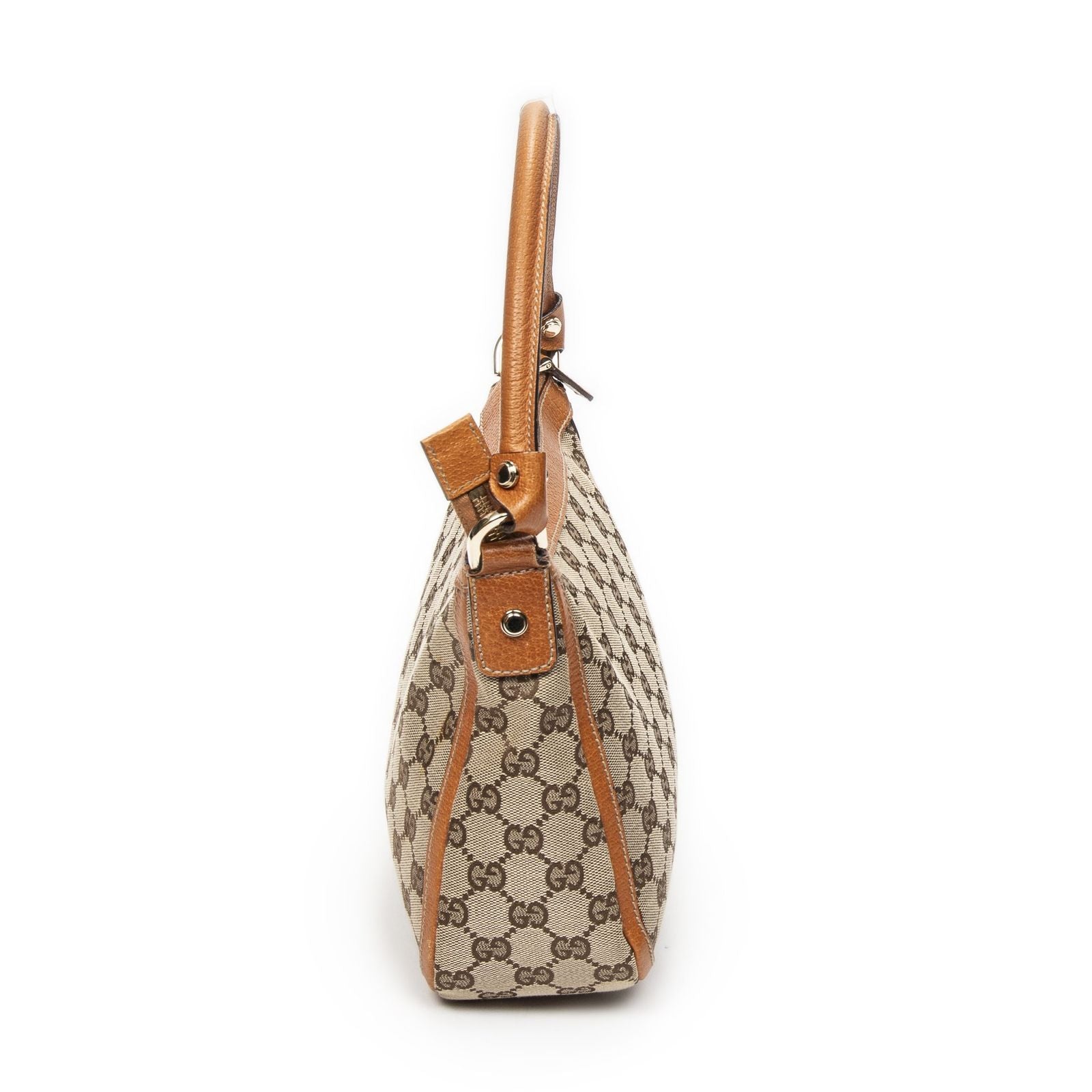 Gucci Abbey Top Handle Orange Beige GG Canvas — view 3