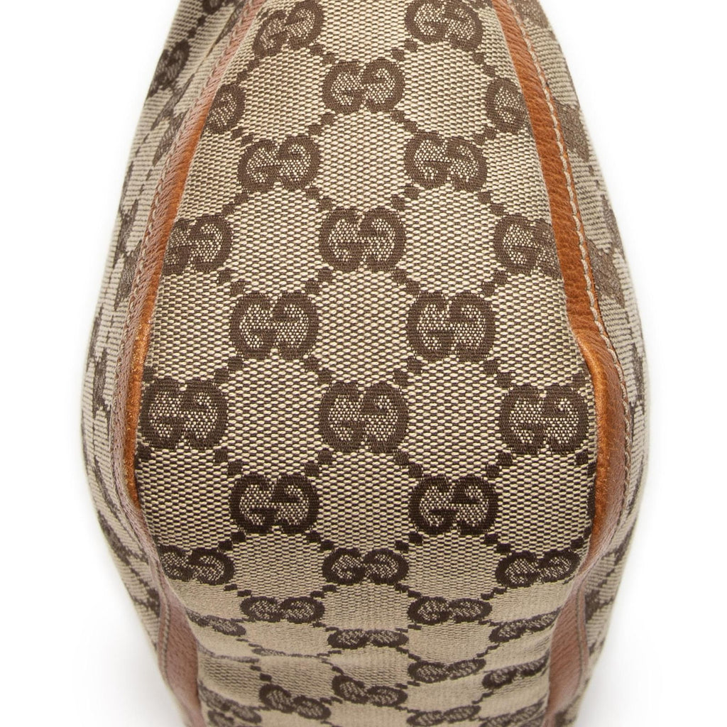 Gucci Abbey Top Handle Orange Beige GG Canvas — view 8