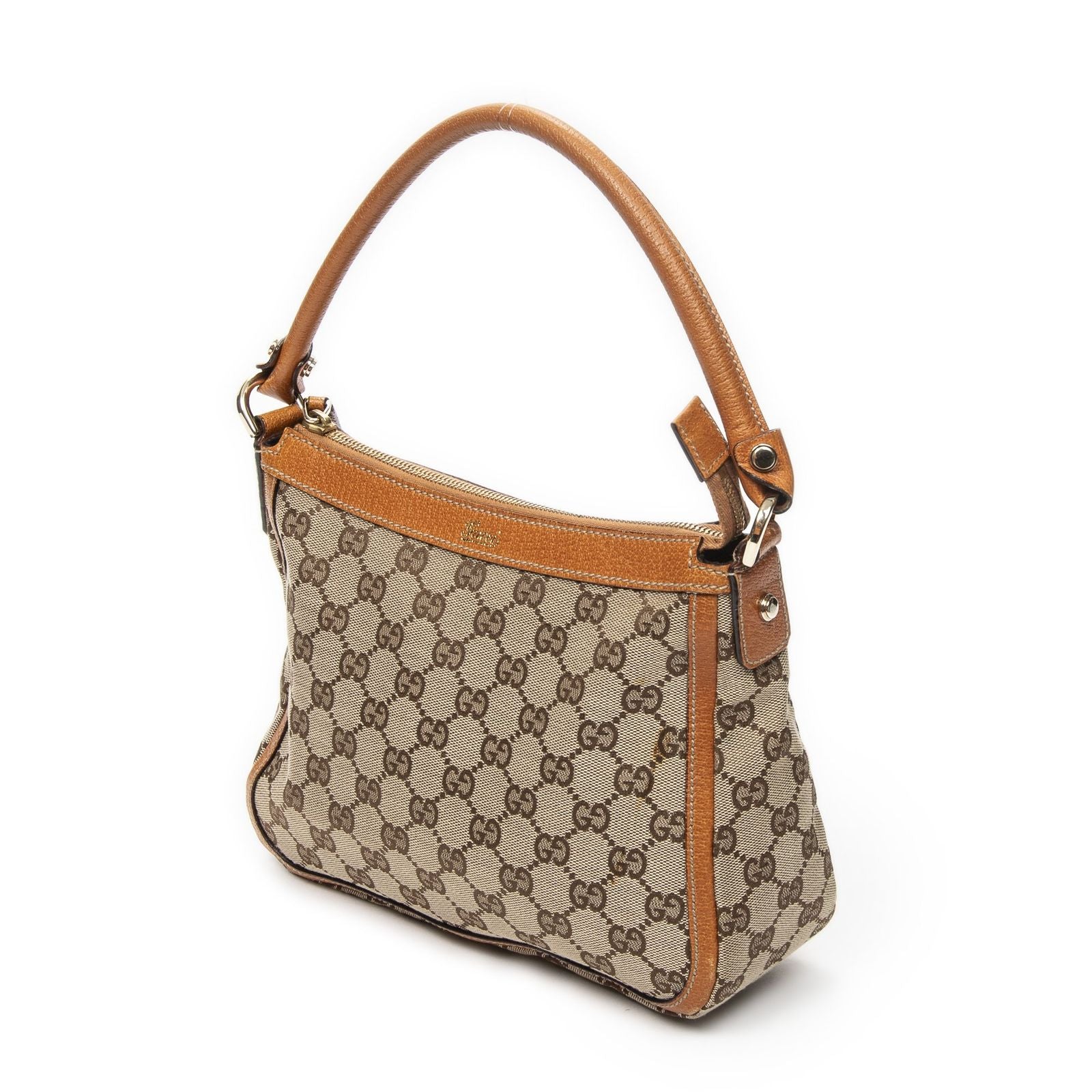 Gucci Abbey Top Handle Orange Beige GG Canvas — view 2