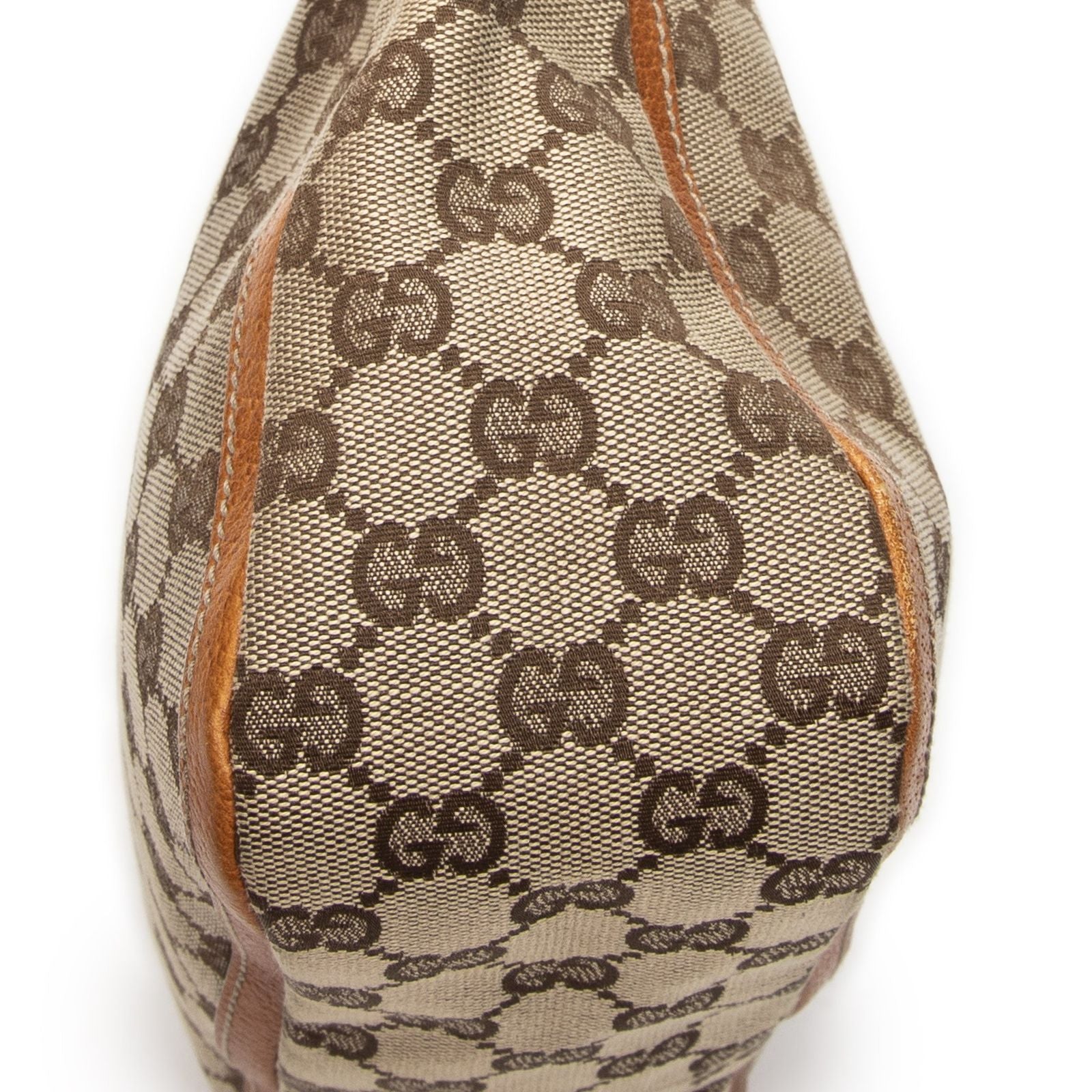 Gucci Abbey Top Handle Orange Beige GG Canvas — view 7
