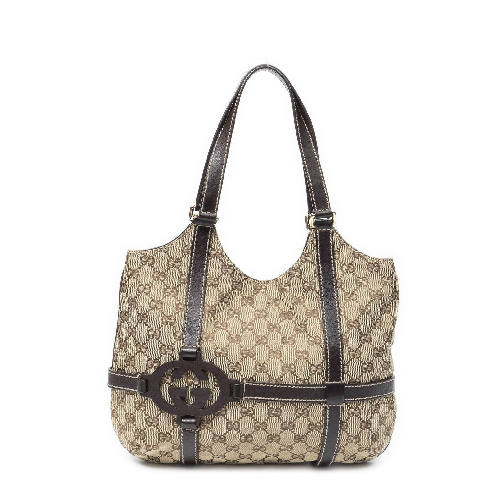 Gucci Royal Hobo Beige Brown GG Canvas