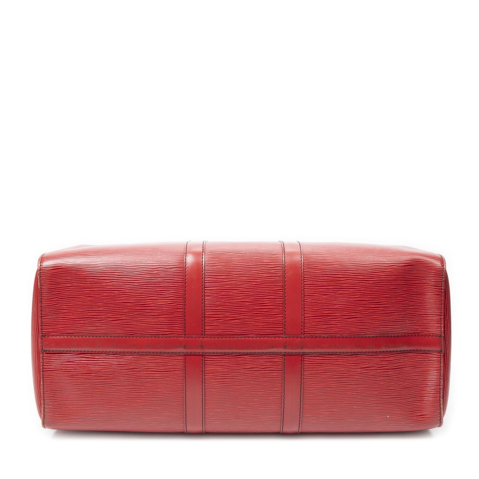 Louis Vuitton Keepall Black Stitchred — view 6