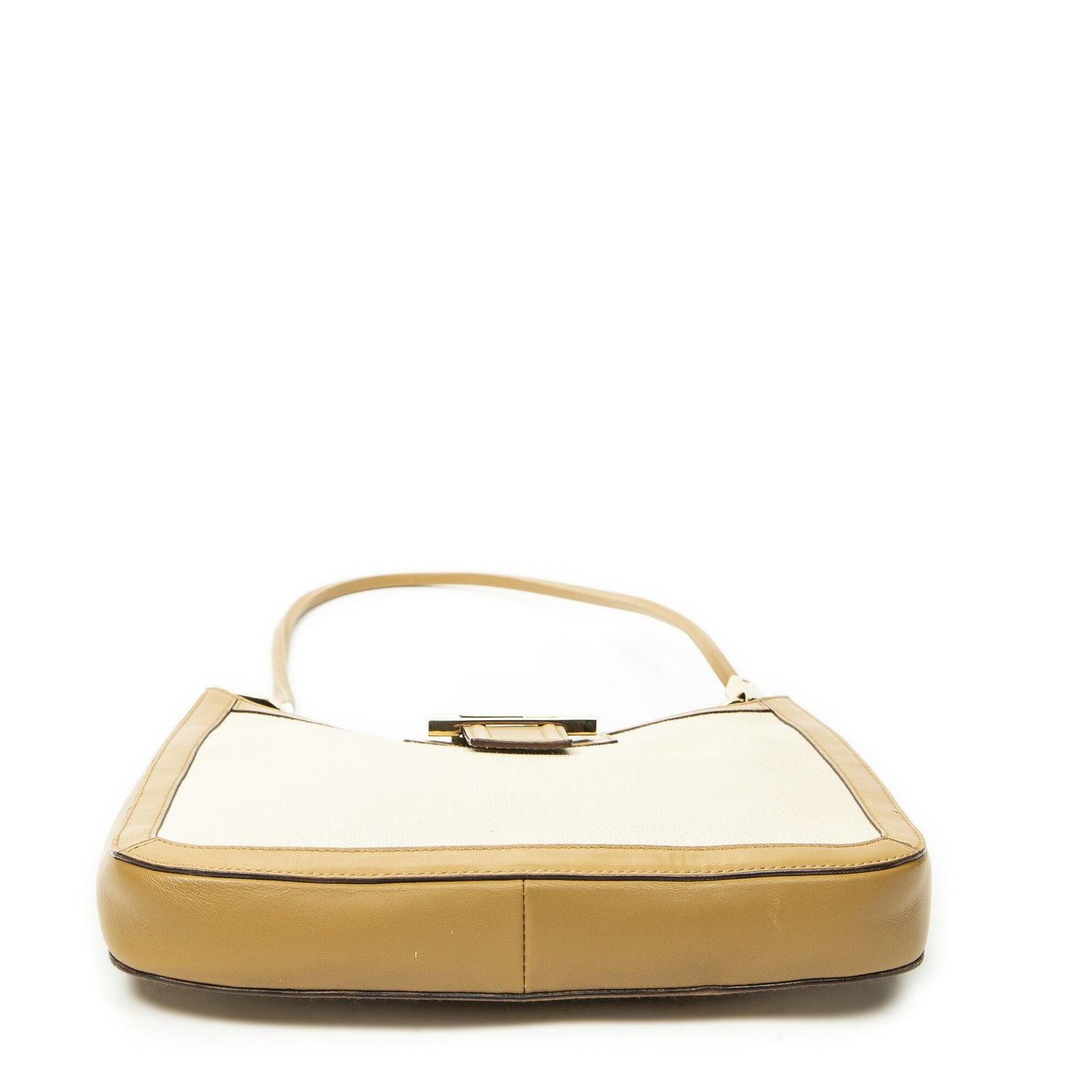 Gucci G Shoulder Bag Tan Beige Canvas — view 6
