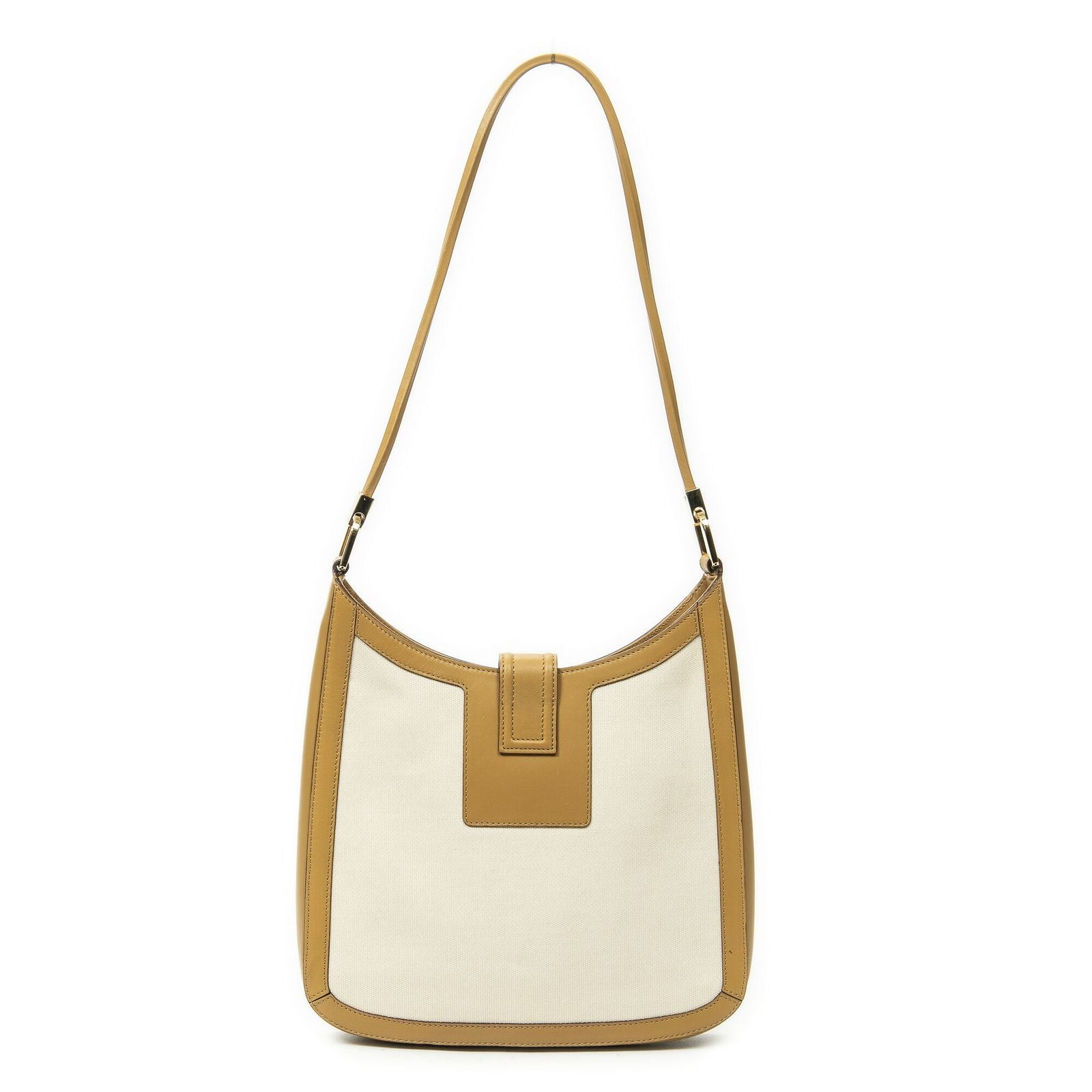 Gucci G Shoulder Bag Tan Beige Canvas — view 5