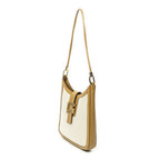 Gucci G Shoulder Bag Tan Beige Canvas — view 2