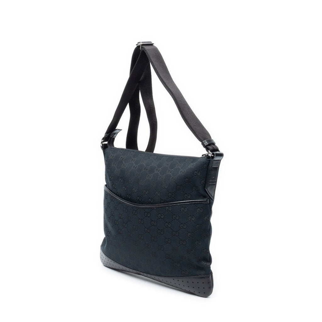Gucci Web Messenger Black GG Canvas — view 2