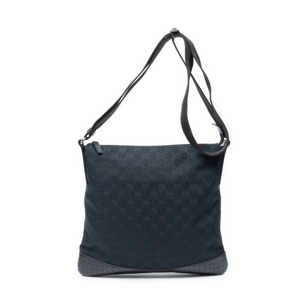 Gucci Web Messenger Black GG Canvas — view 5