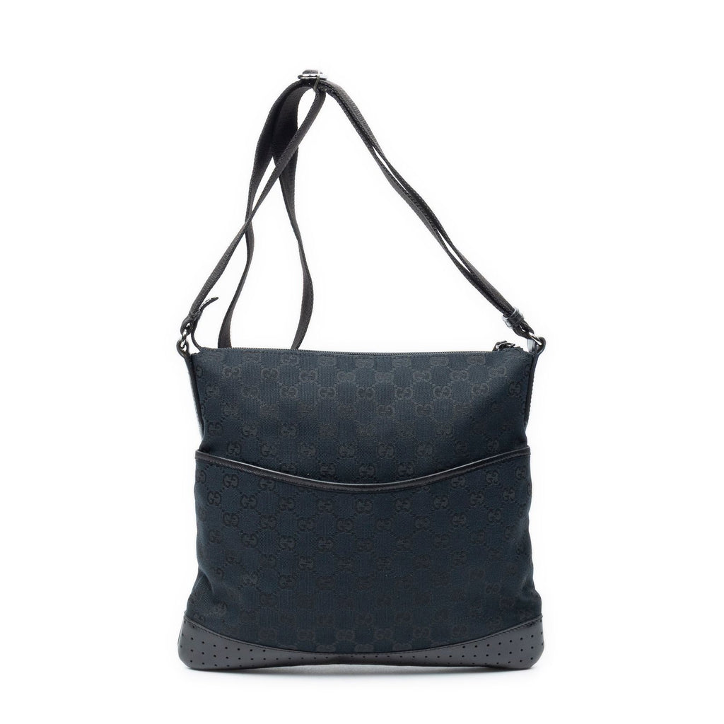 Gucci Web Messenger Black GG Canvas