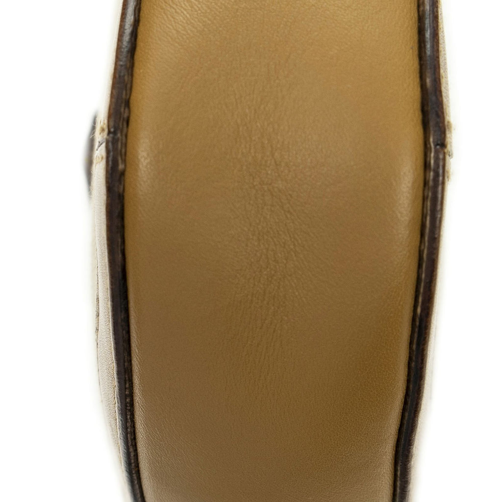 Gucci G Shoulder Bag Tan Beige Canvas — view 8