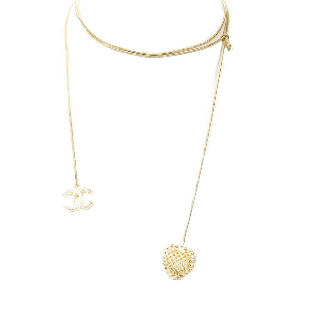 Chanel CC Rhinestone Pendant