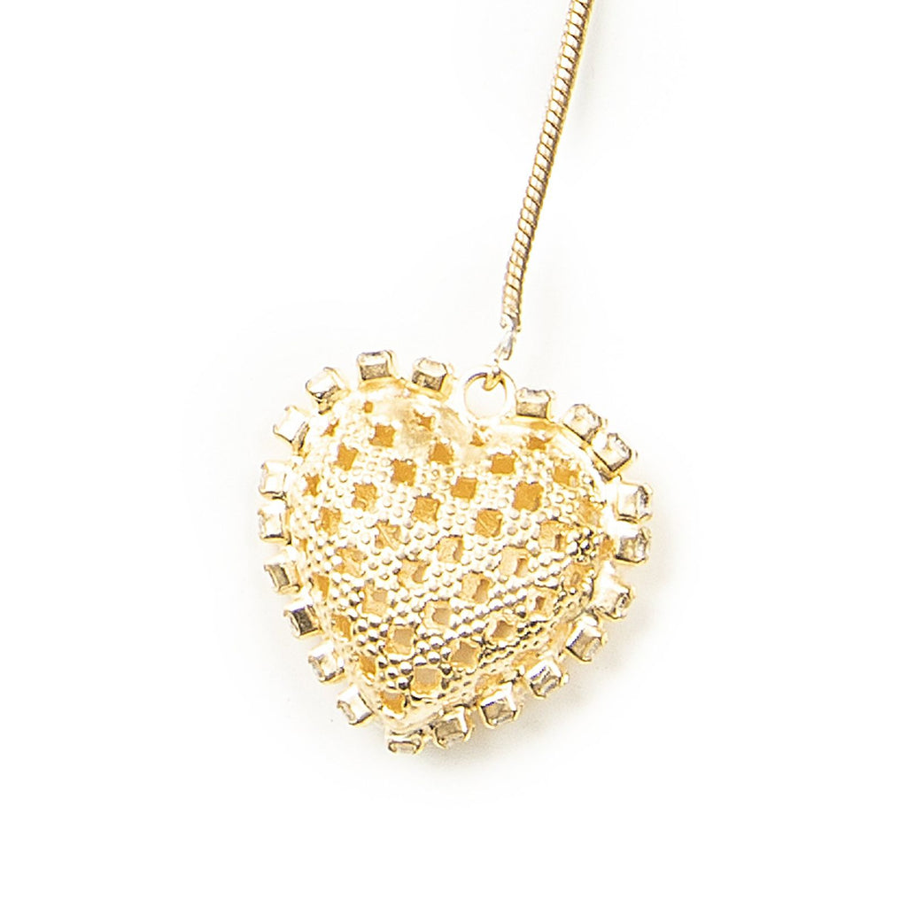 Chanel CC Rhinestone Pendant — view 2