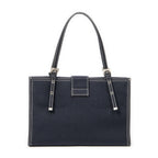 Fendi Vintage FF Marble Tote Blue Denim Canvas — view 5