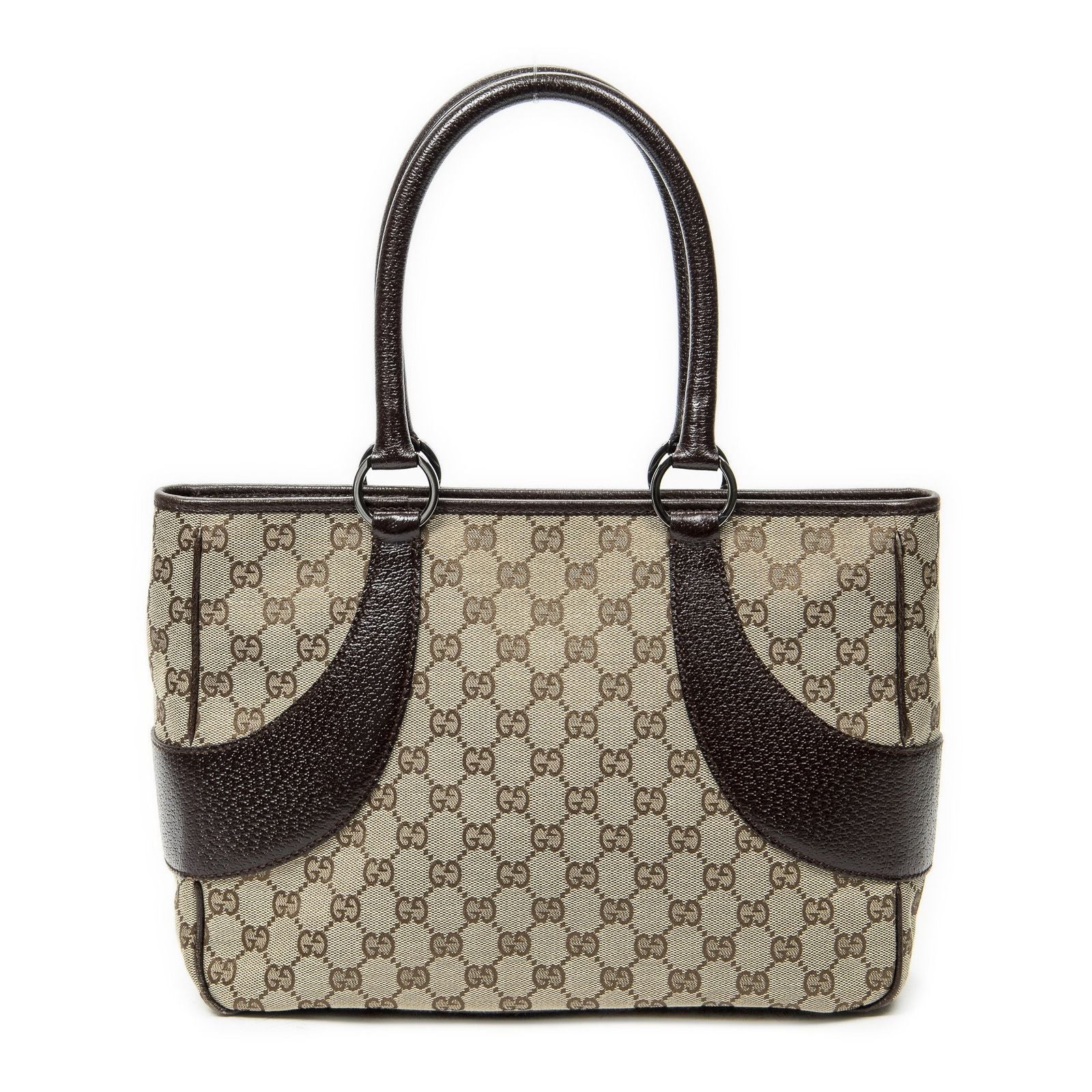 Gucci Tote Beige Brown GG Canvas — view 5