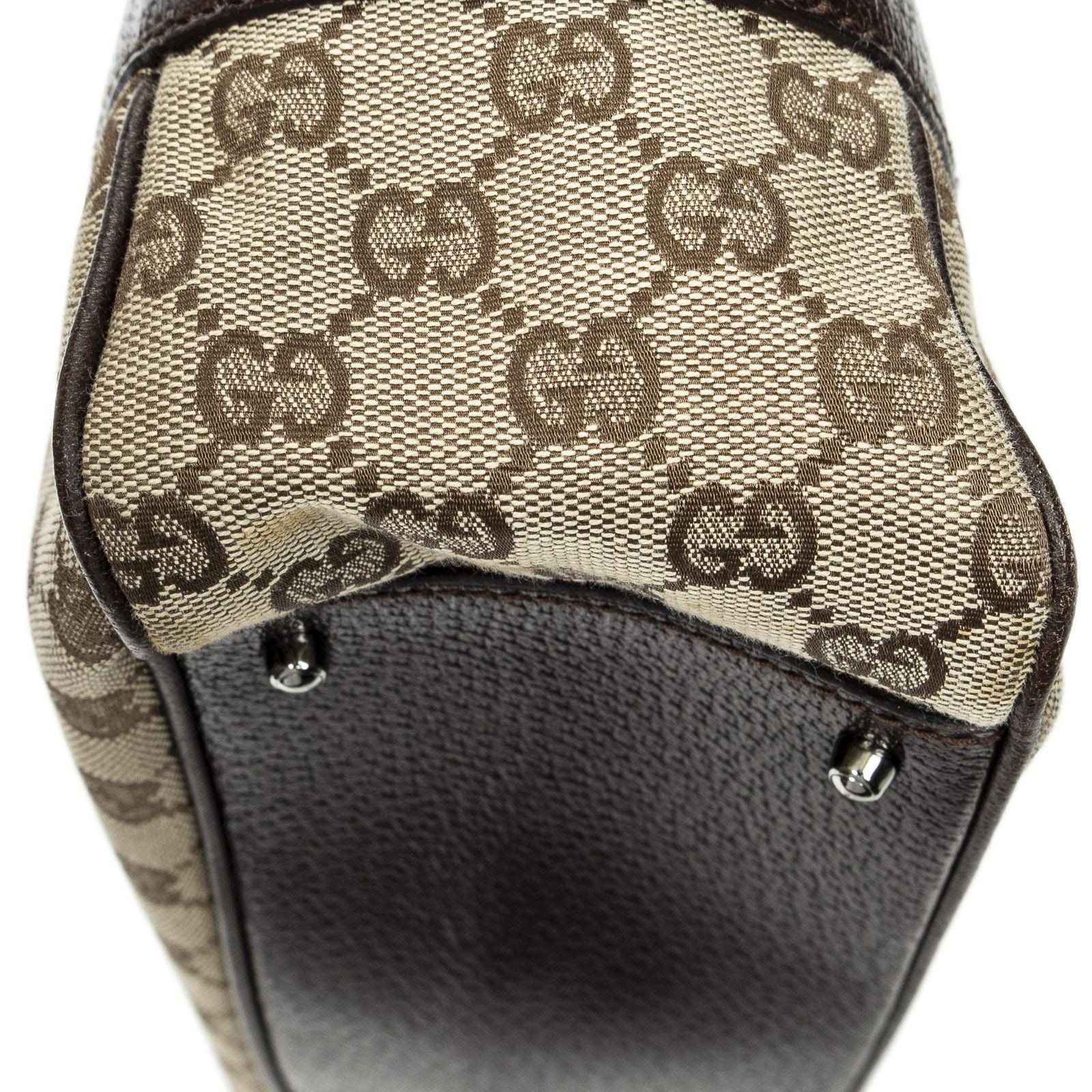 Gucci Tote Beige Brown GG Canvas — view 8