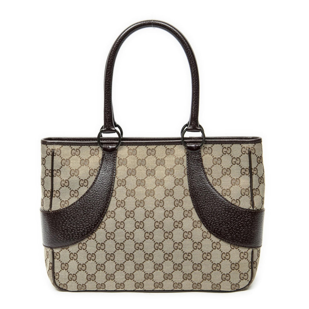Gucci Tote Beige Brown GG Canvas