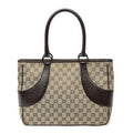 Gucci Tote Beige Brown GG Canvas