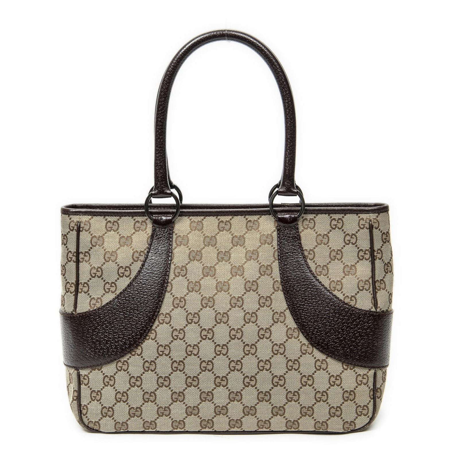 Gucci Tote Beige Brown GG Canvas