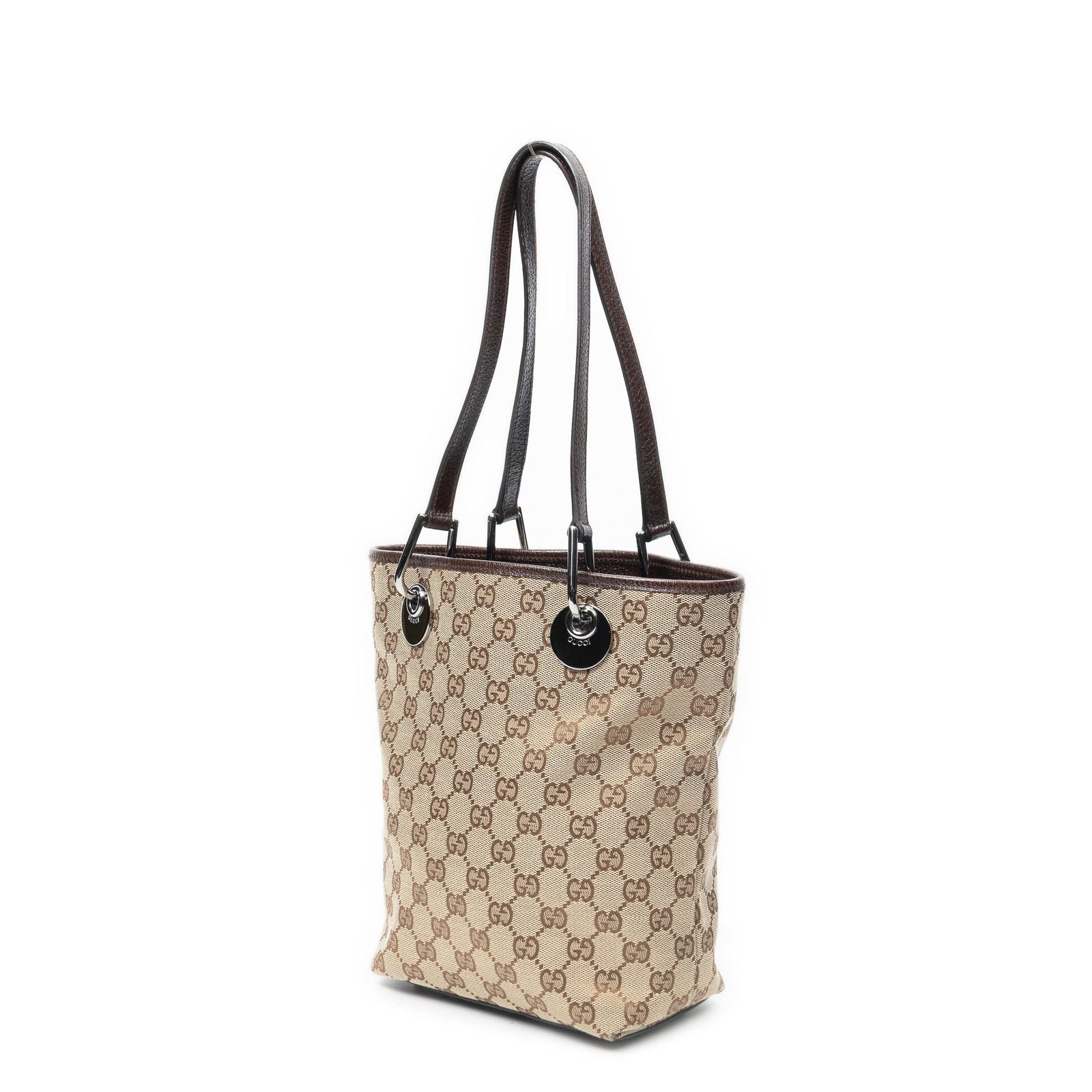 Gucci Eclipse Shoppingbeige Brown GG Canvas Shoulder — view 2