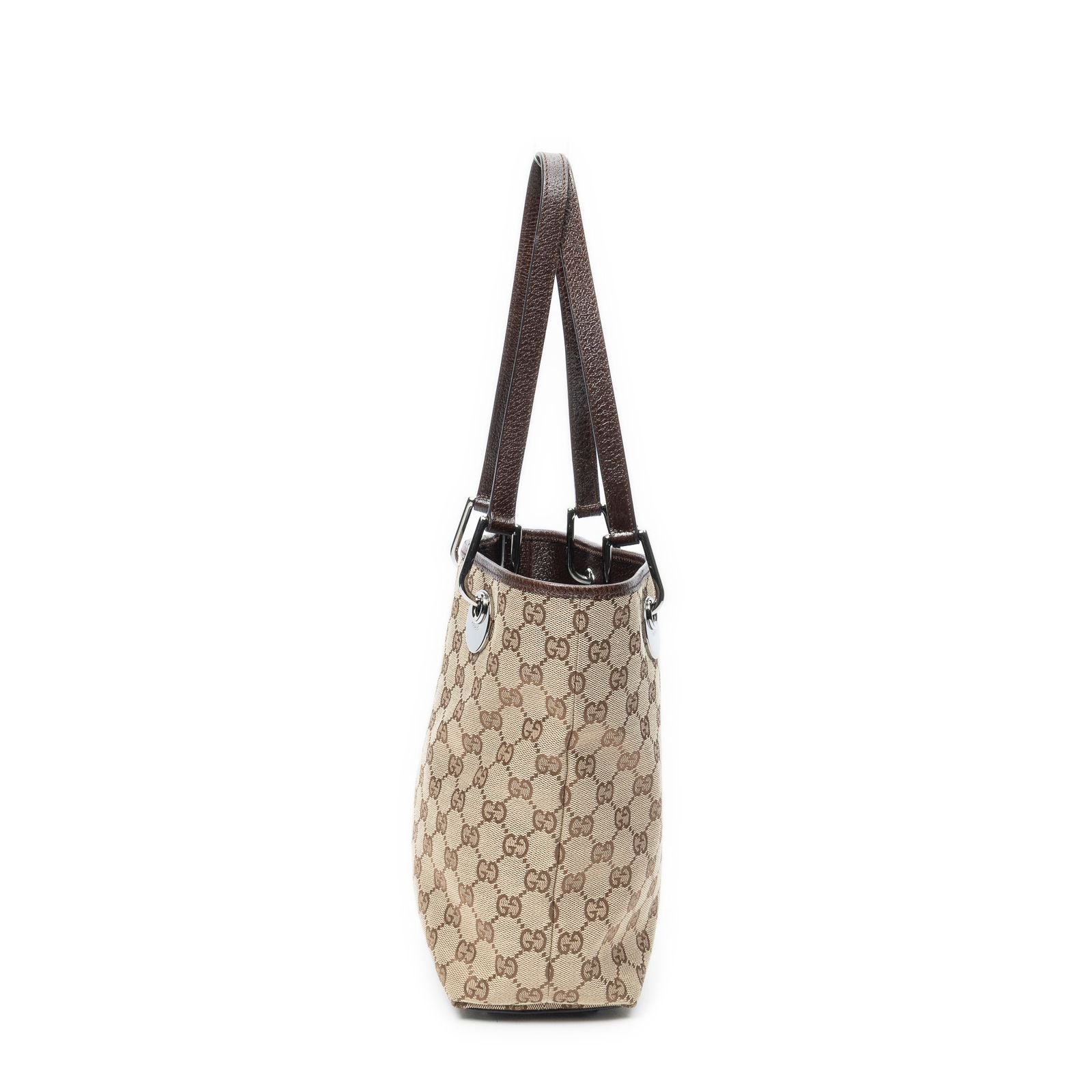 Gucci Eclipse Shoppingbeige Brown GG Canvas Shoulder — view 3