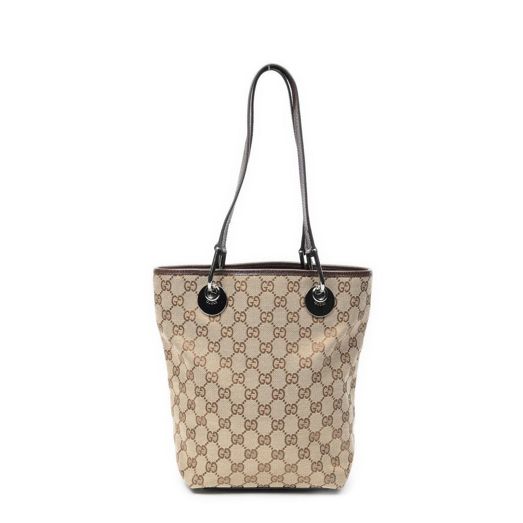 Gucci Eclipse Shoppingbeige Brown GG Canvas Shoulder