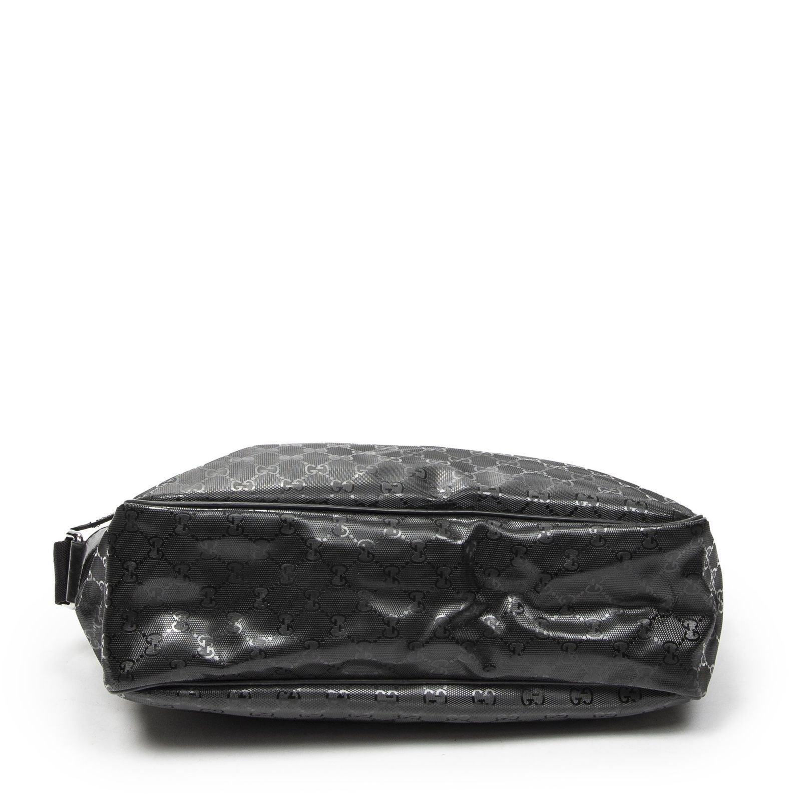 Gucci Front Pocket Messenger Black Inprint Canvas — view 6