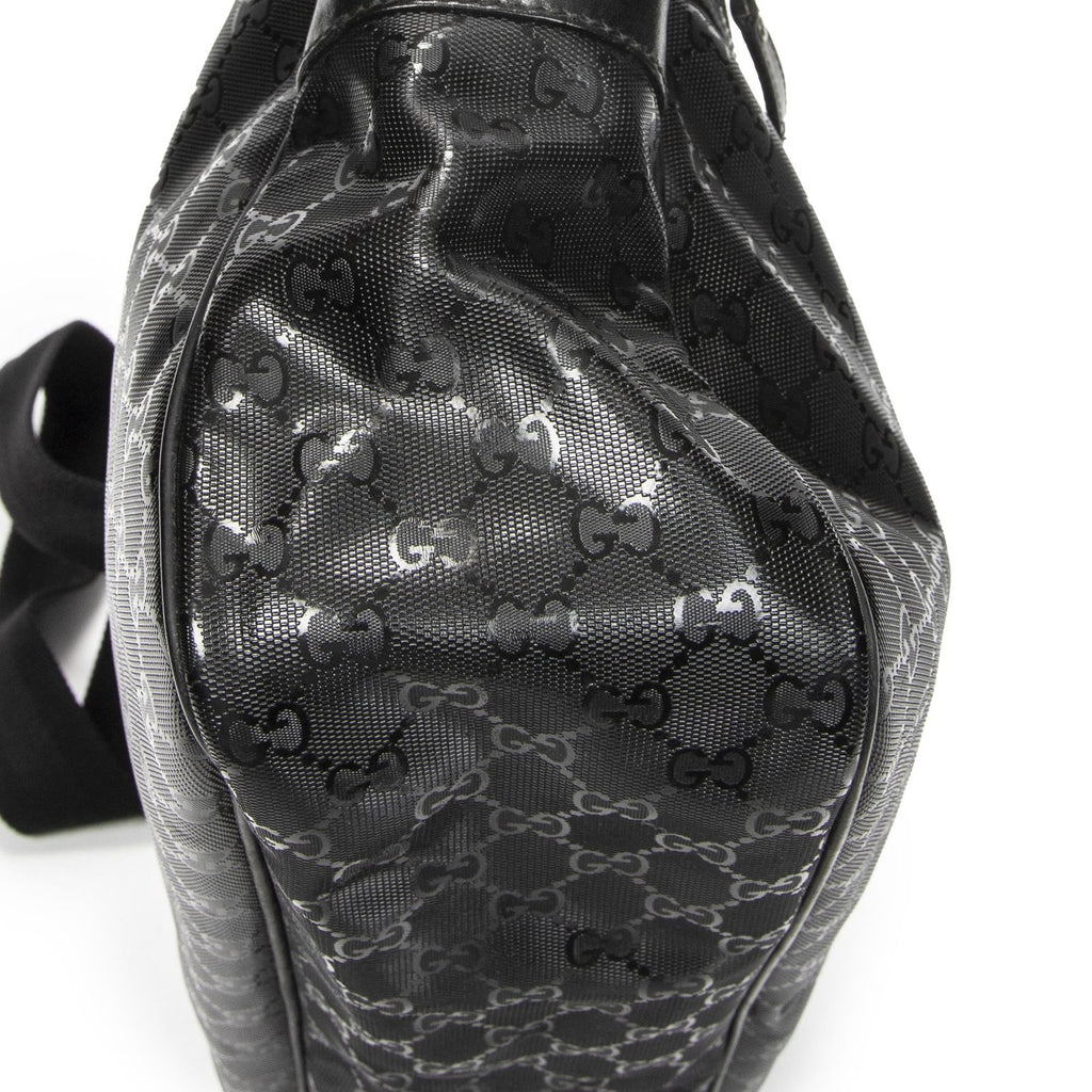 Gucci Front Pocket Messenger Black Inprint Canvas — view 7