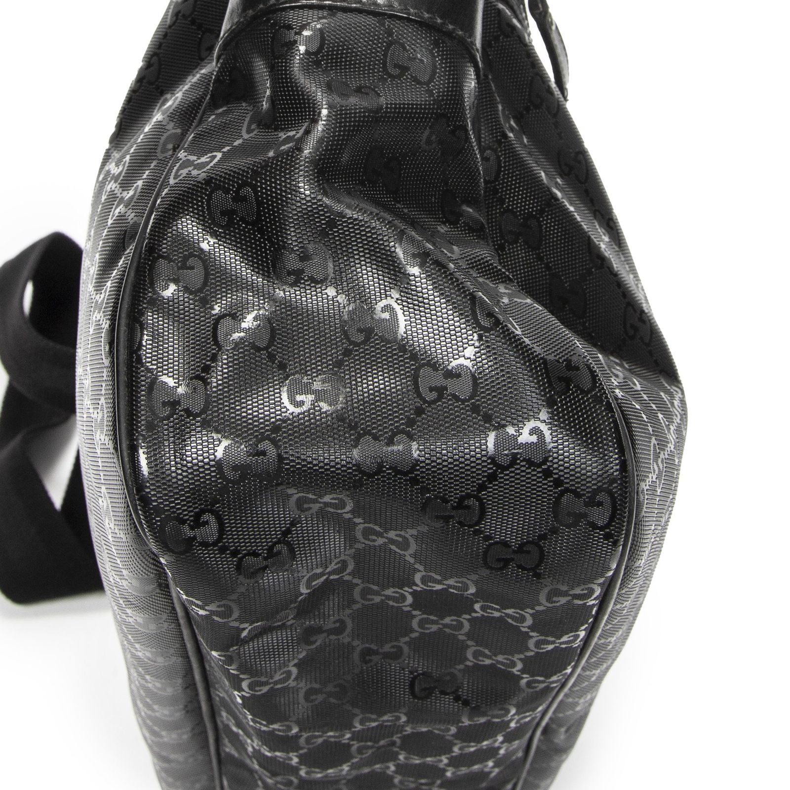 Gucci Front Pocket Messenger Black Inprint Canvas — view 7